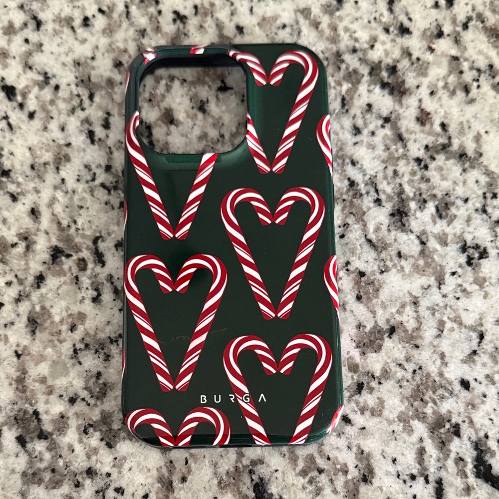 Burga Festive Candy Cane Phone Case - Green